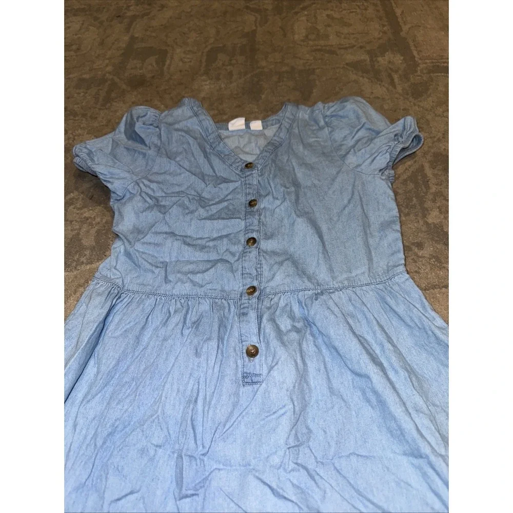 Gap Youth‎ Girls Light Blue Dress Button Size Large 10-12